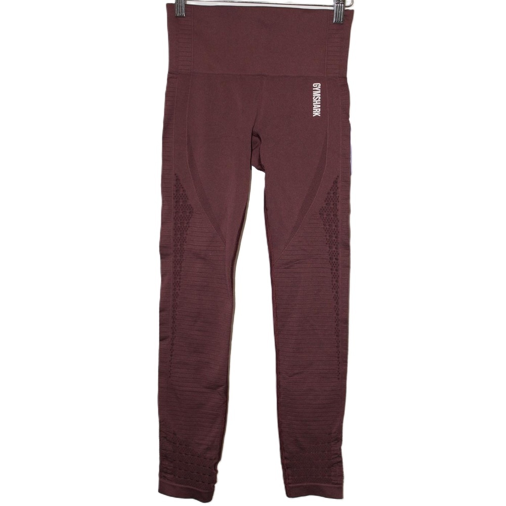 Womens Gymshark Energy Seamless Leggings Brown High-Waisted Leggings Size Small
